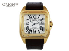 ⌚ Cartier Santos 100 – Ouro 18K