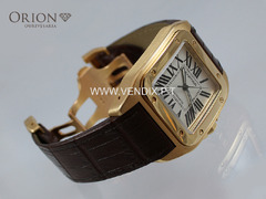 ⌚ Cartier Santos 100 – Ouro 18K