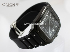 ⌚ Cartier Santos//Full set – Aço e ADLC